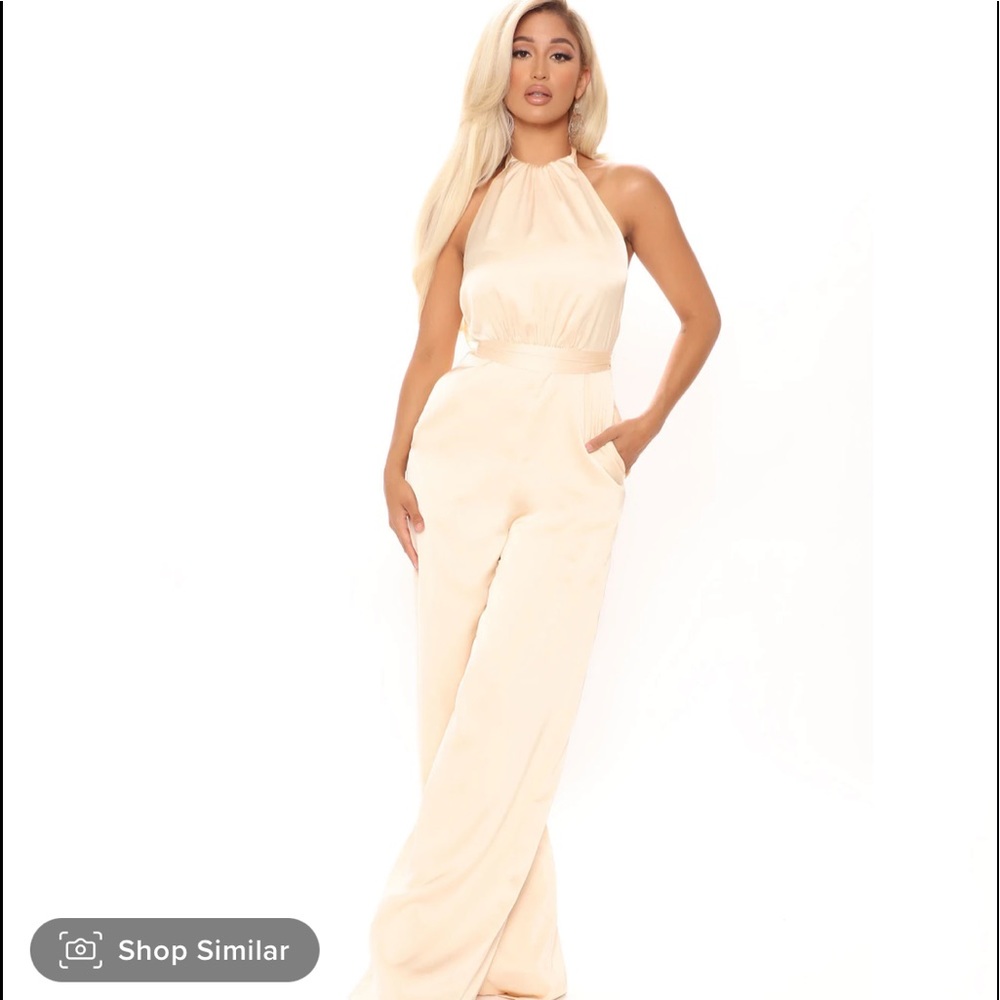 Ivory cream jumpsuit